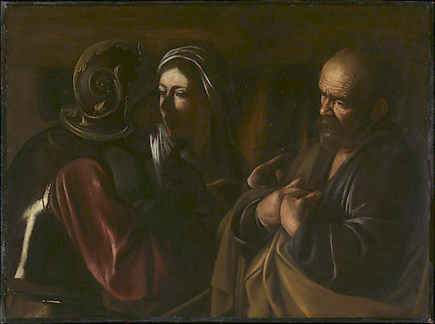 The Denial of Saint Peter, Caravaggio, 1610
