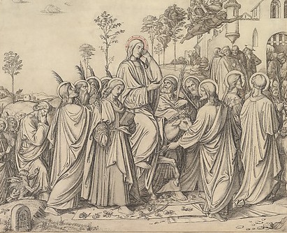 Entry in Jerusalem, Gustav Ferdinand Konig (1841)
